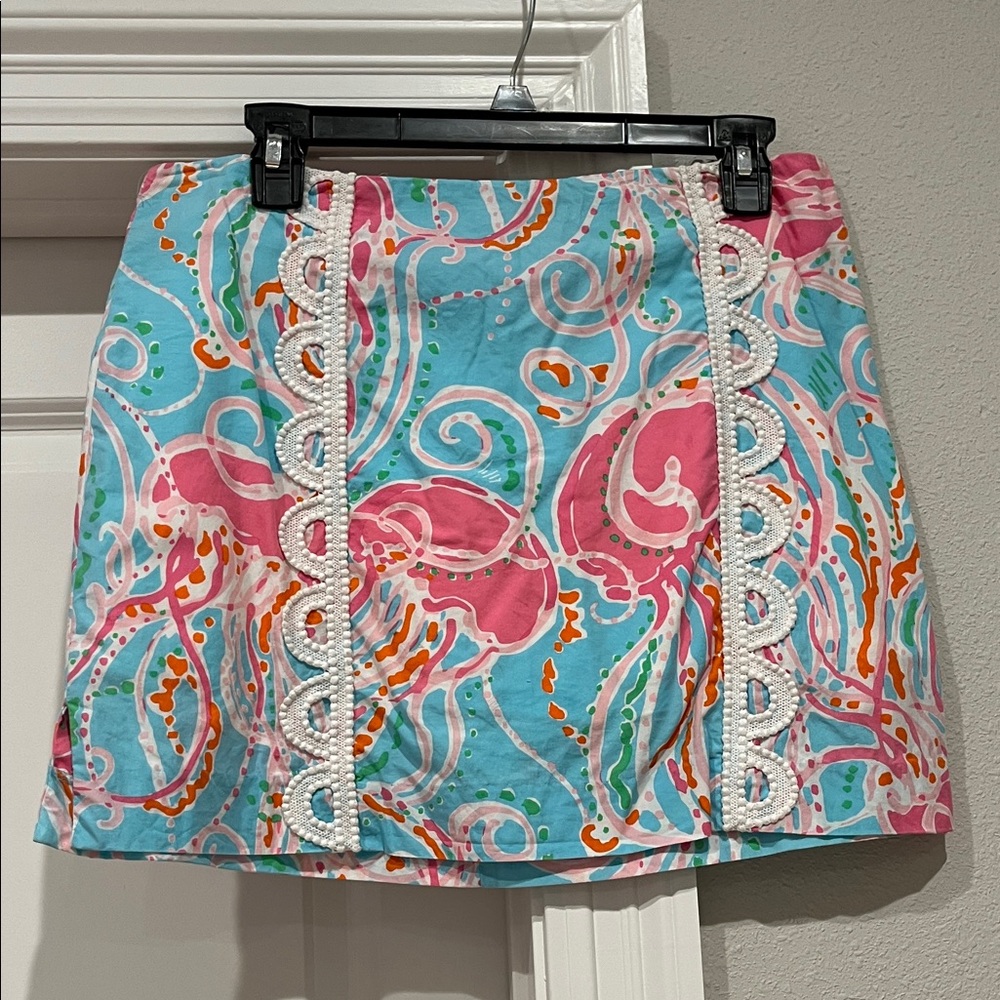 Lilly Pulitzer Pink and Blue Skirt